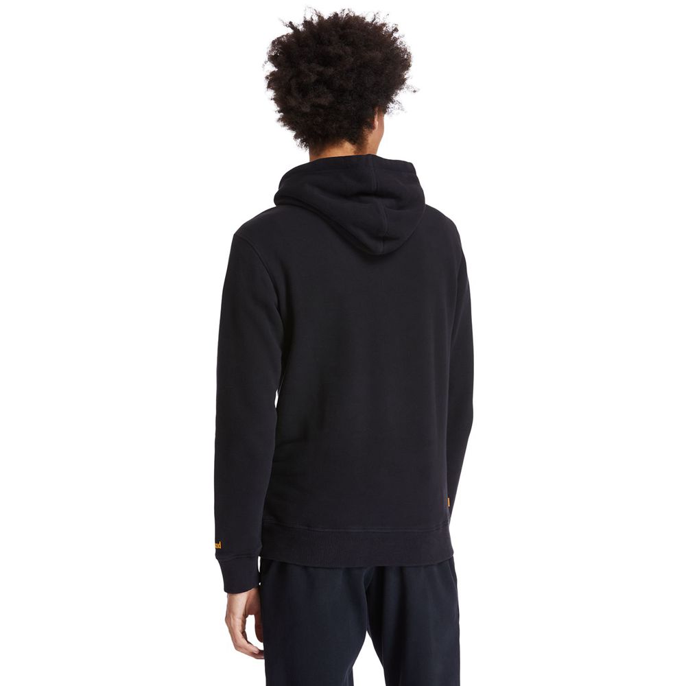 Sudadera Timberland Hombre Boot-Logo Hoodie Negras - Chile EHG-518326